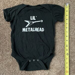 18m lil metal head one peice onesie